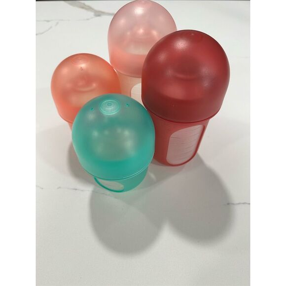 Boon Nursh Silicone Baby Bottles 4 Pack‎ Multicolor 8oz 4 oz Anti Colic - Picture 1 of 3